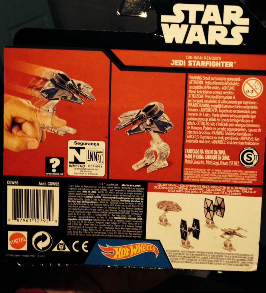 Jedi Starfighter - ’15 Star Wars Ships toy car collectible - Main Image 2