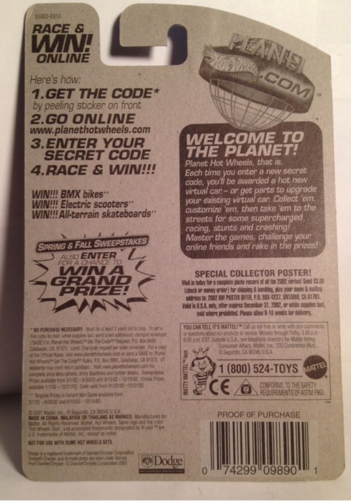 2002 MainLine - Mainline toy car collectible - Main Image 2