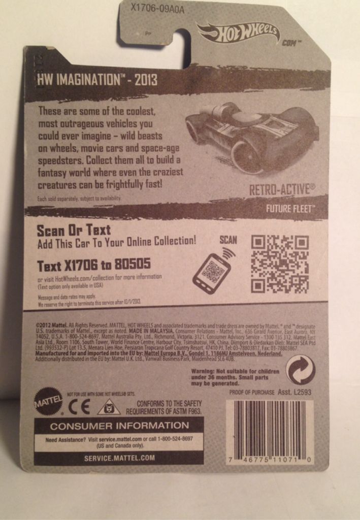 Retro-Active - HW Imagination Future Fleet toy car collectible - Main Image 2