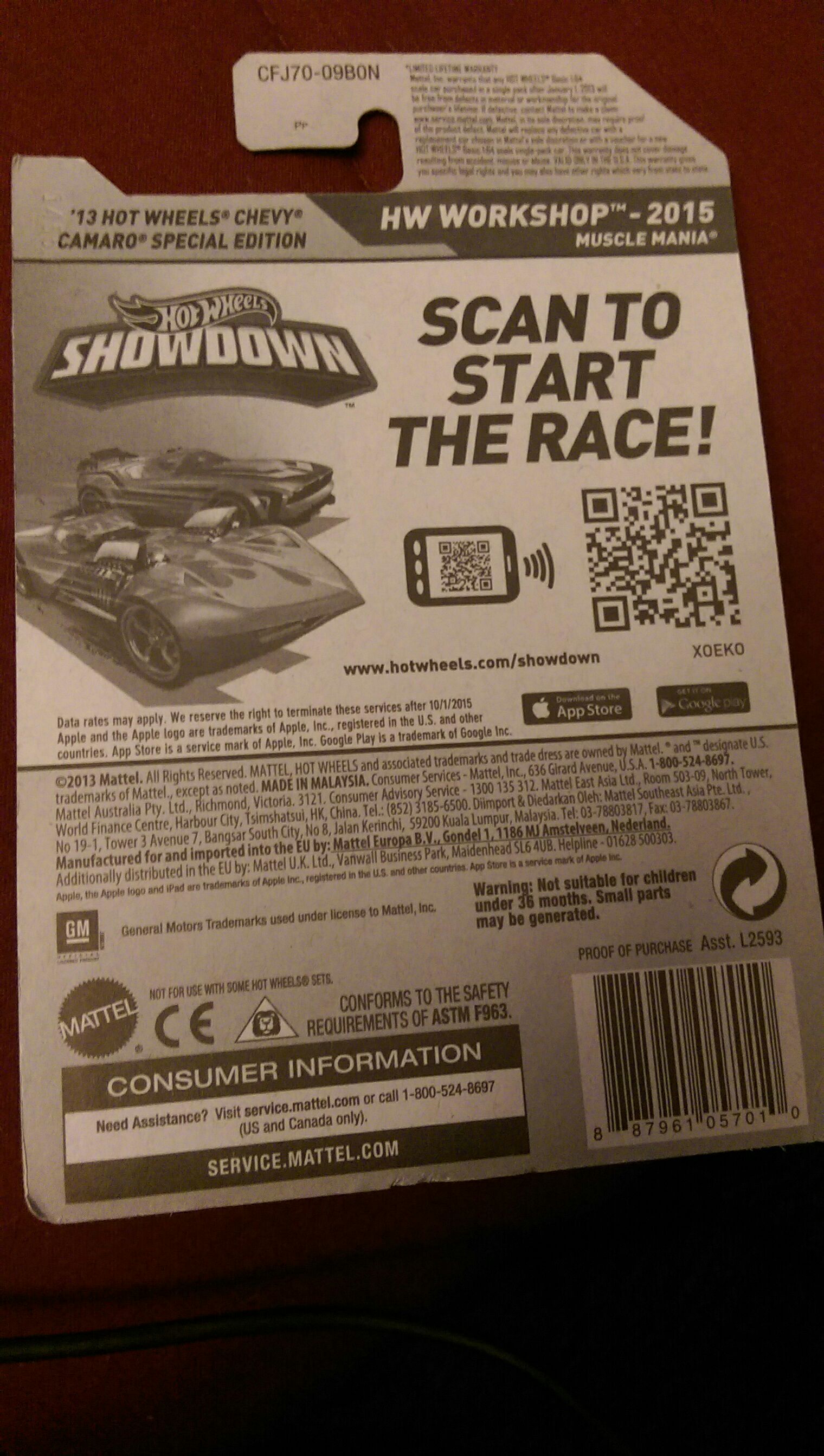 Showdown Scan & Race - HW WORKSHOP toy car collectible - Main Image 2