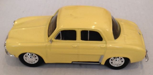 1960 Renault Dauphine Amarillo - Del Prado toy car collectible - Main Image 2