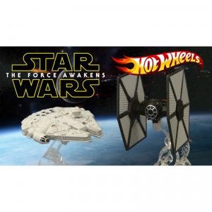 Tie Fighter Vs. Millennium Falcon - 2015 Star Wars: The Force Awakens toy car collectible - Main Image 2