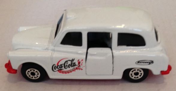 Taxi Fx4r Austin Blanco Con Propaganda De Coca Cola - Machtbox toy car collectible - Main Image 2