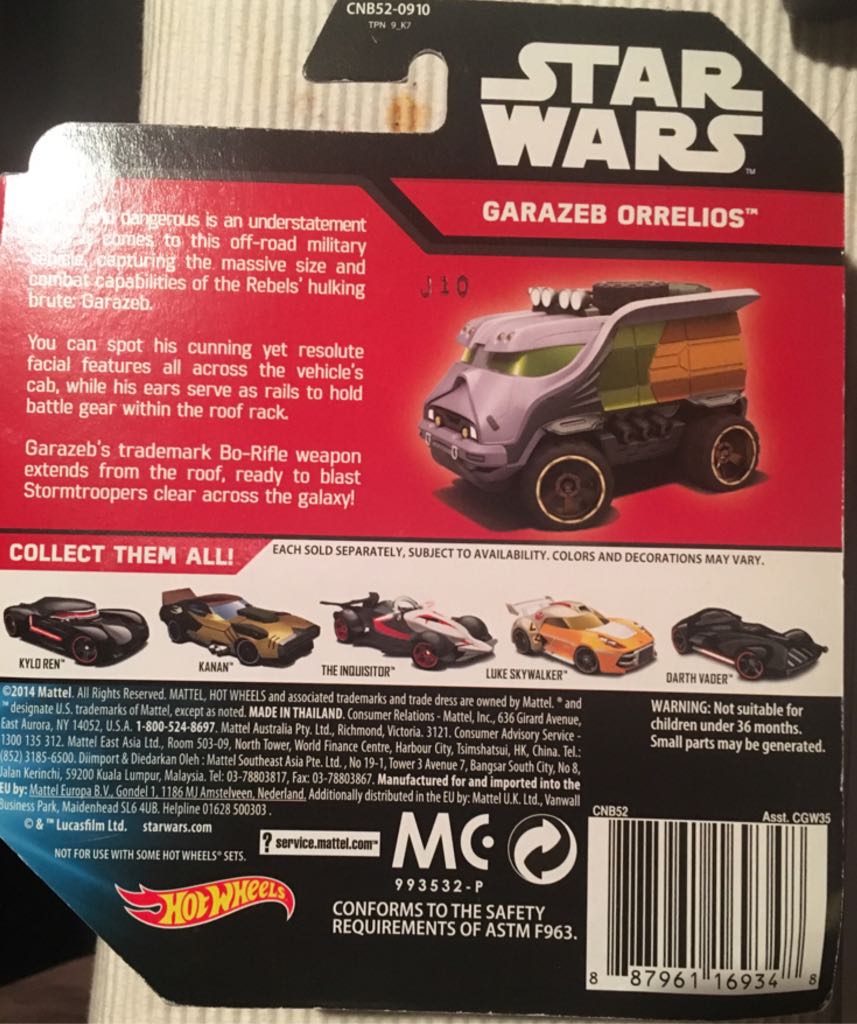Garazeb Orrelios - Star Wars Character Series toy car collectible - Main Image 2