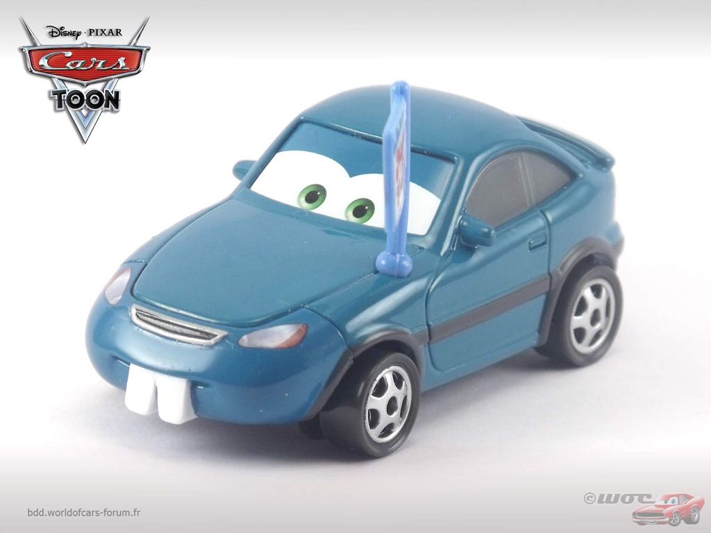 Daredevil Lightning McQueen with Teeth - CARS TOON (Mater the Greater) toy car collectible - Main Image 2