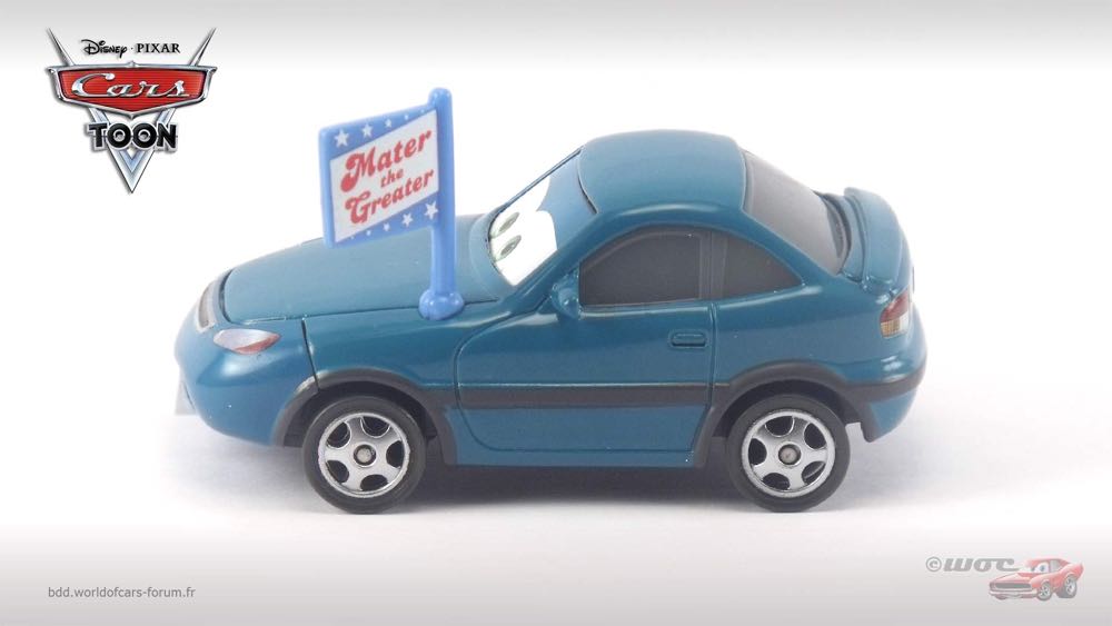 Daredevil Lightning McQueen with Teeth - CARS TOON (Mater the Greater) toy car collectible - Main Image 4