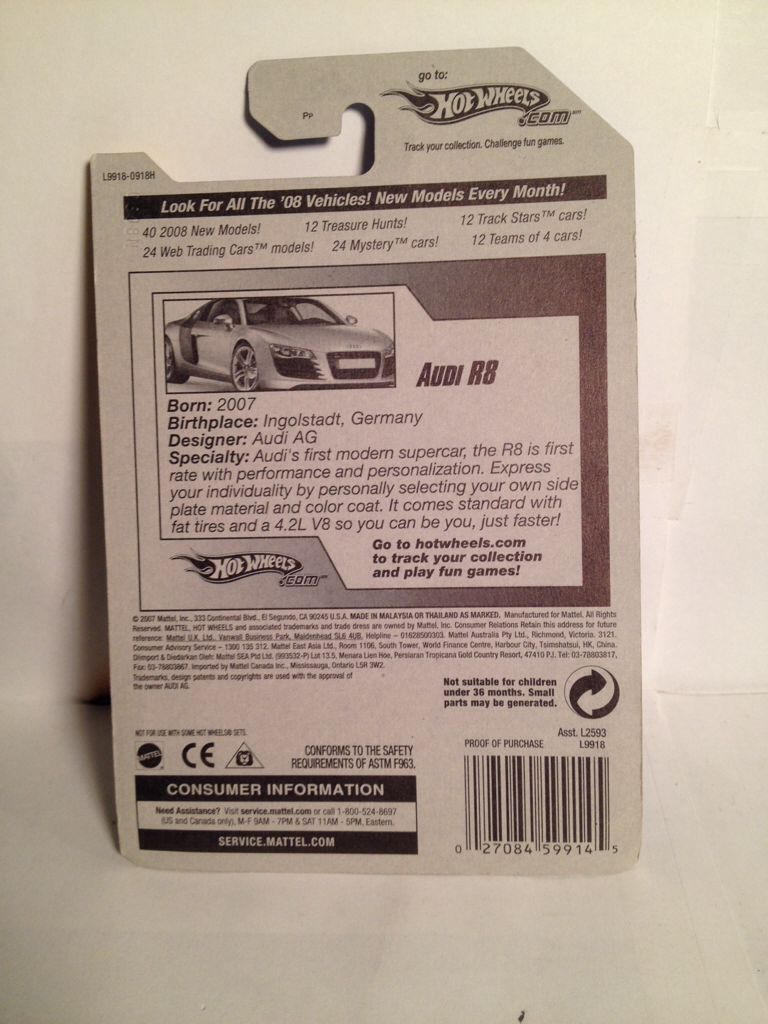 Audi R8 - 2008 New Models toy car collectible - Main Image 2