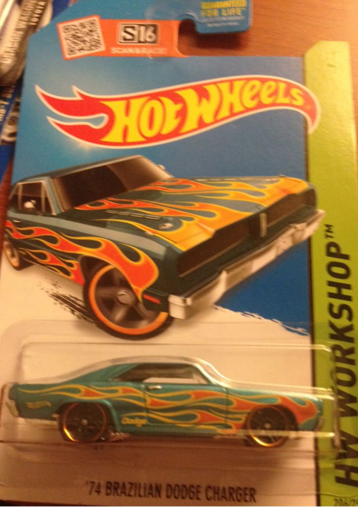 74 Brazillian Dodge Charger - 2015 - HW Workshop - Heat Fleet toy car collectible - Main Image 1