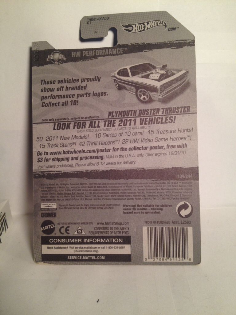 Plymouth Duster Thruster White - Performance toy car collectible - Main Image 2