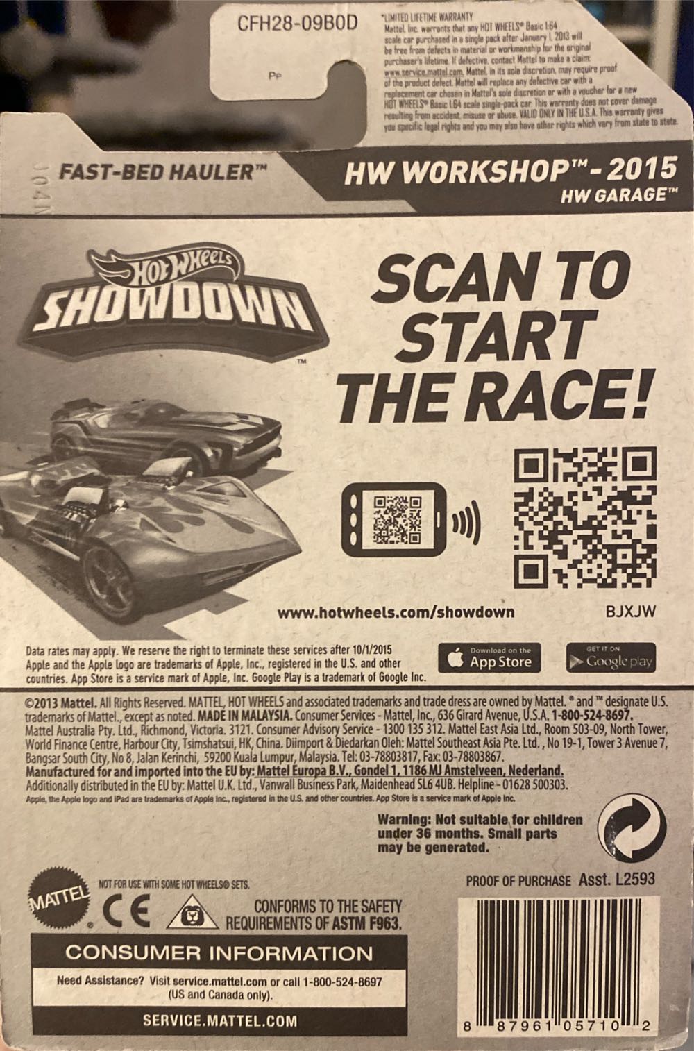 Fast-Bed Hauler - ’15 HW Workshop toy car collectible - Main Image 2