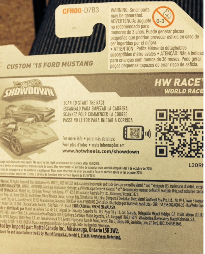 Custom ’15 Ford Mustang - 2015 - HW Race - World Race toy car collectible - Main Image 2