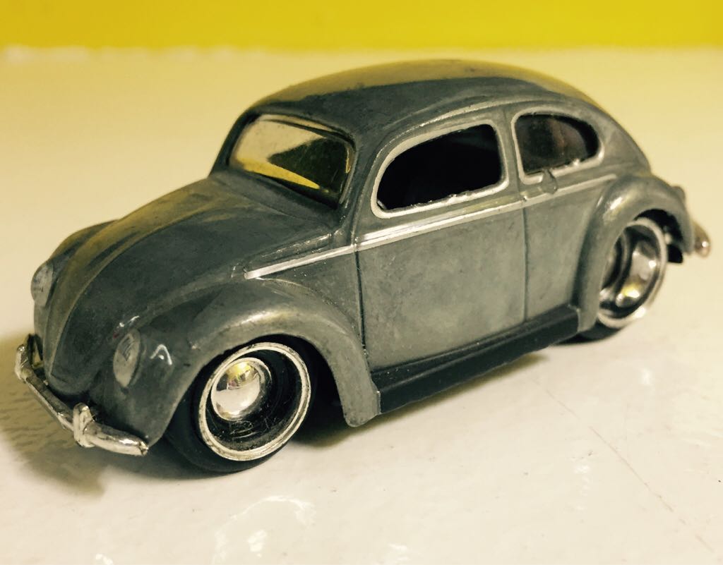 OLDSKOOL 1959 VOLKSWAGEN BEETLE BUG Bare Metal LOOSE - Oldskool DUB CITY 5 Deep Pack toy car collectible - Main Image 1