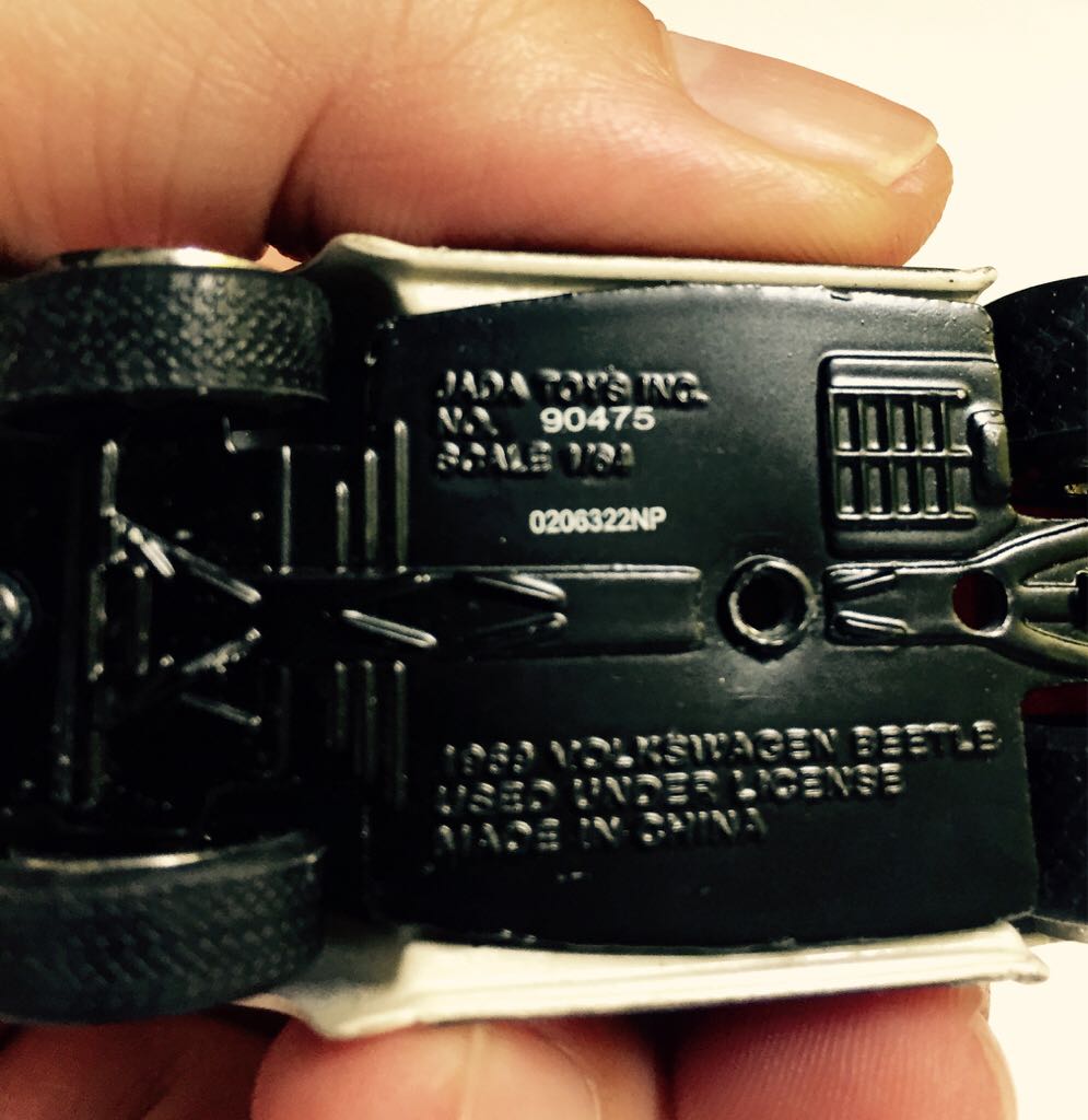 OLDSKOOL 1959 VOLKSWAGEN BEETLE BUG White & Red with Roof Rack LOOSE - Oldskool DUB CITY 5 Deep Pack toy car collectible - Main Image 2