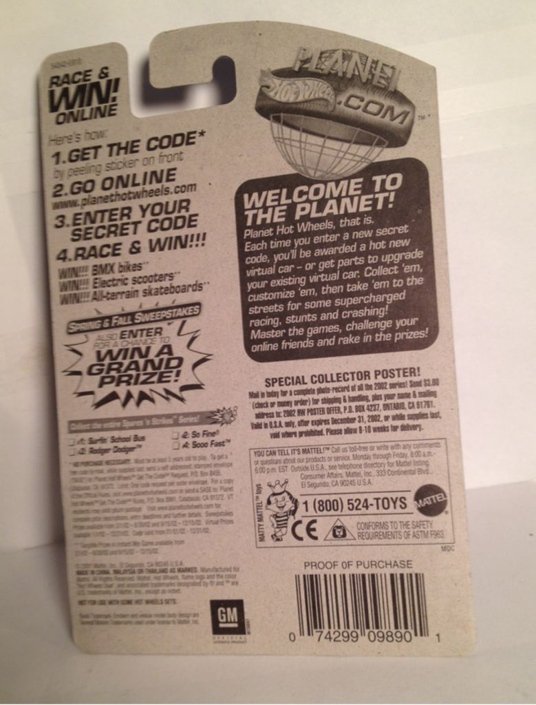 2002 Mainline - Spares N Strikes toy car collectible - Main Image 2