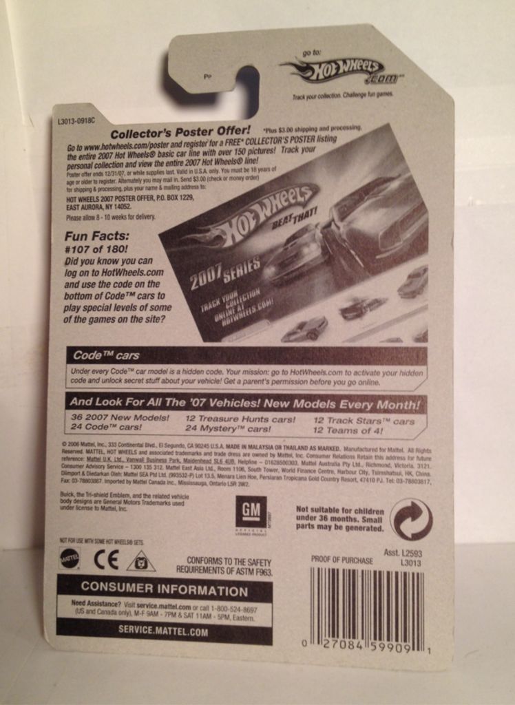 2007 Mainline - Code Car toy car collectible - Main Image 2