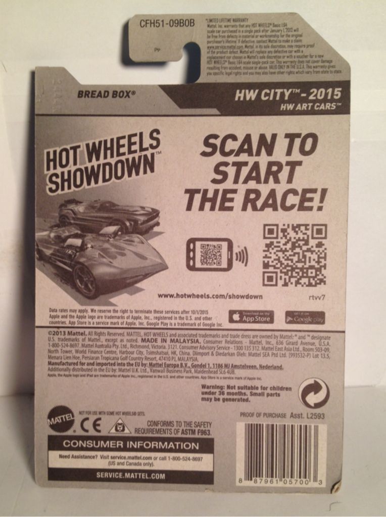 2015 HW City - HW City HW Art Cars toy car collectible - Main Image 2