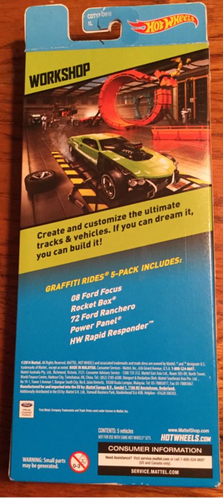 Graffiti Rides 5-pack - 5 pack toy car collectible - Main Image 2