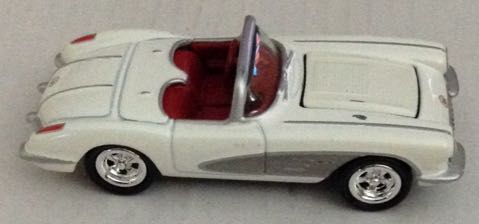 ‘58 Corvette Blanco - Johnny Lightning toy car collectible - Main Image 2