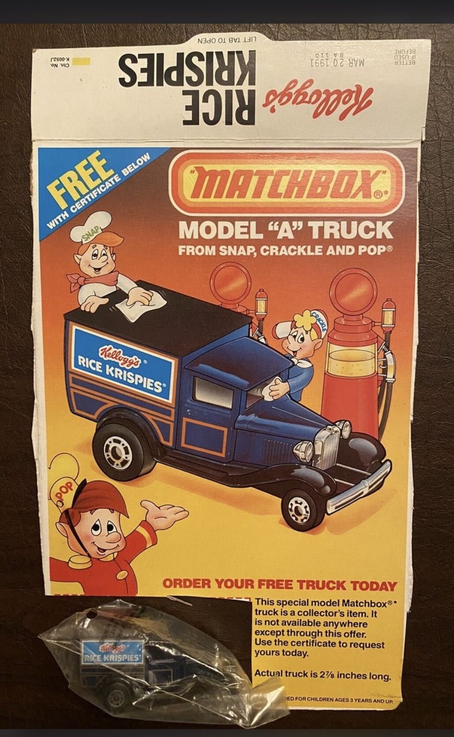 Model A Ford Rice Krispies - MBX Kellog’s toy car collectible - Main Image 4