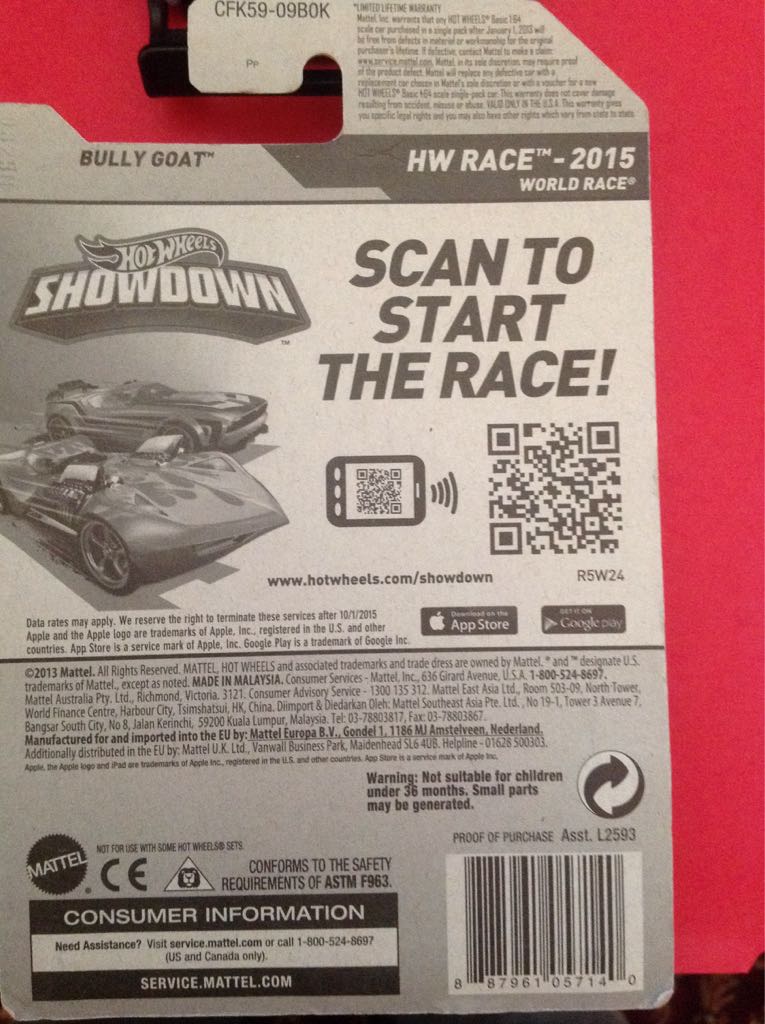 Bully Goat - HW Race toy car collectible - Main Image 2