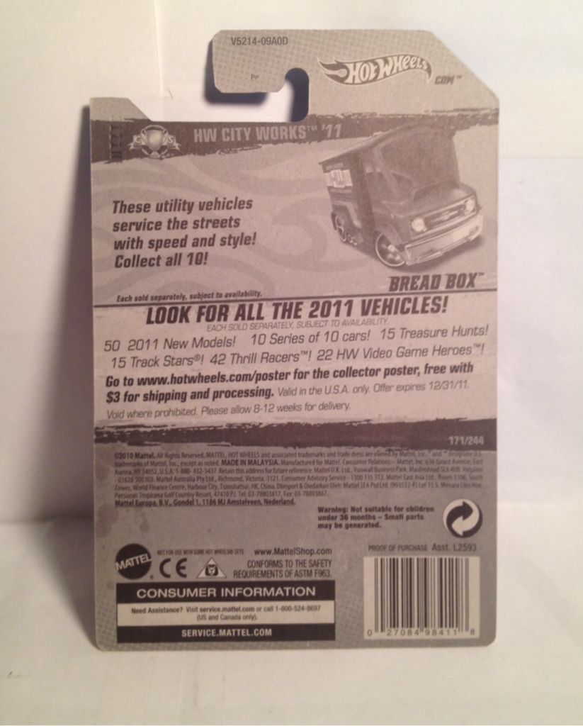 2011 HW City Works toy car collectible - Main Image 2