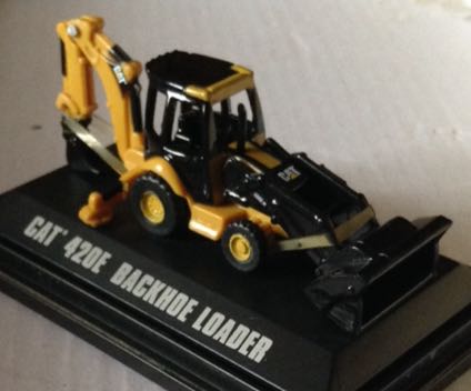 Caterpillar Cat 420E Blackhoe Loader - Caterpillar toy car collectible - Main Image 1