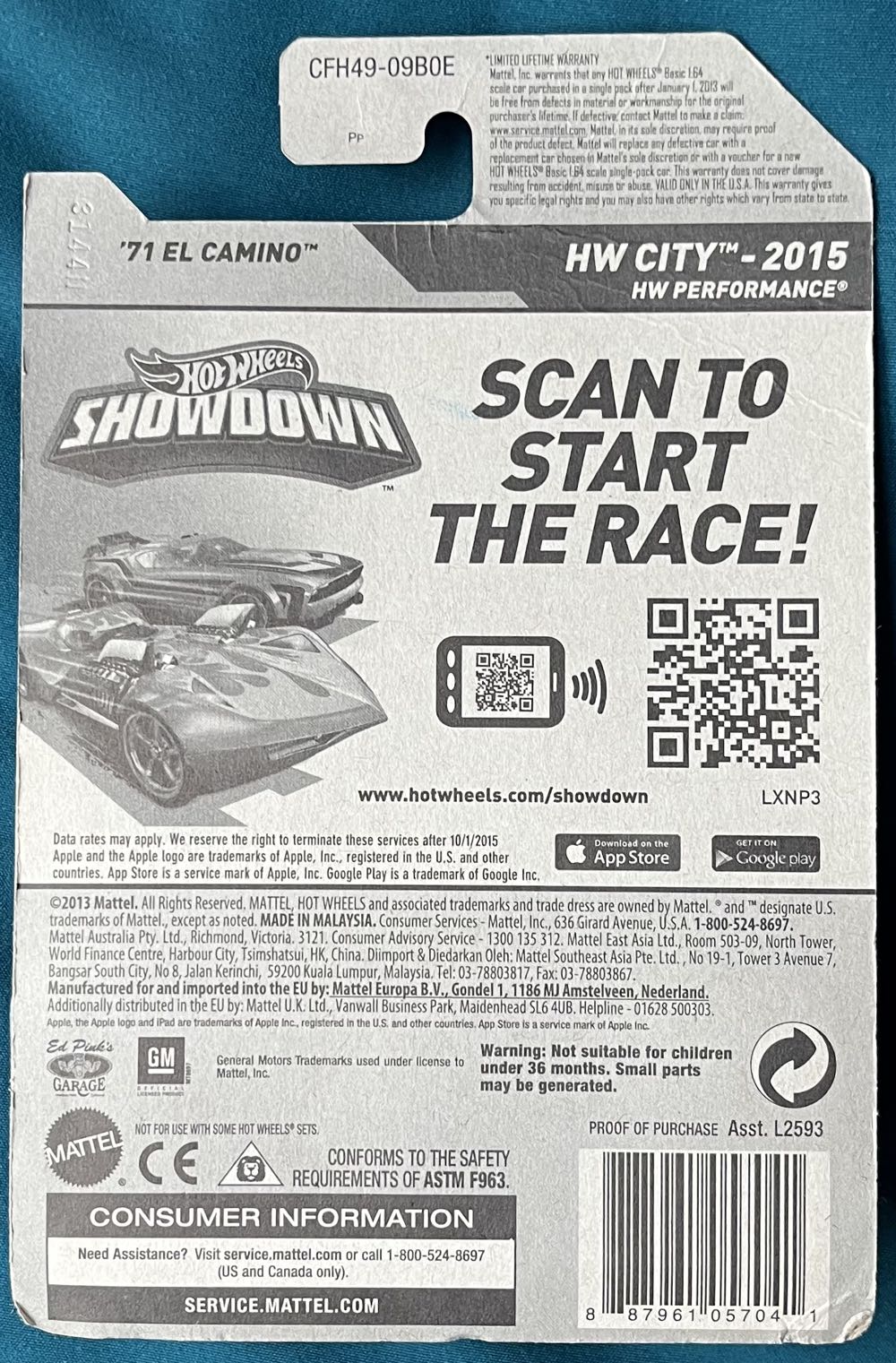 Chevrolet El Camino ’71 - HW Hot Trucks toy car collectible - Main Image 2