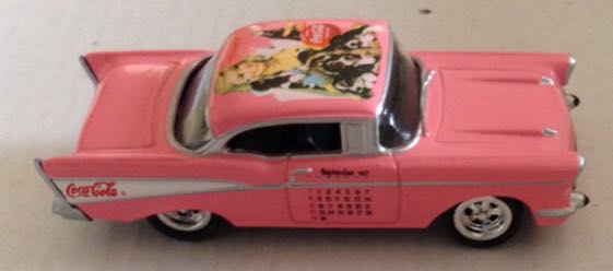 Chevy Bel Air 1957 Rosa - Johnny Lightning toy car collectible - Main Image 2