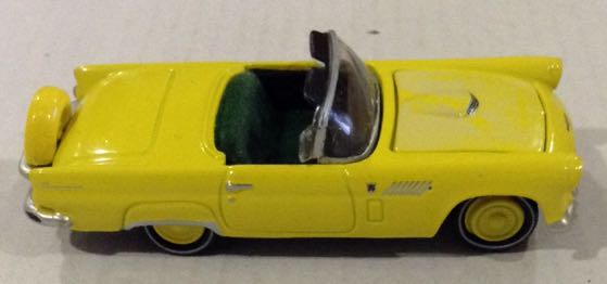 1956 Ford Thunderbird Convertible Amarillo - Johnny Lightning toy car collectible - Main Image 2