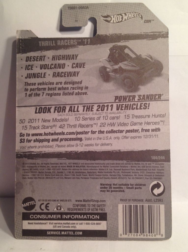 2011 Thrill Racers - Thrill Racers -desert toy car collectible - Main Image 2