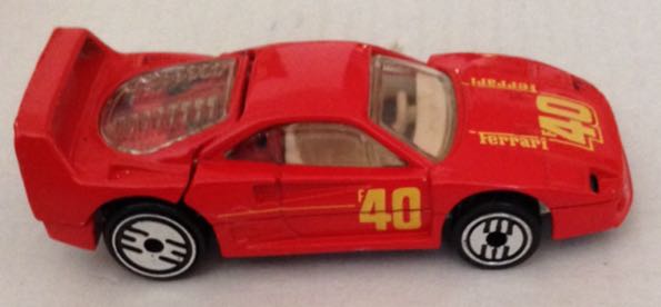 Ferrari F-40 Rojo - Hot Wheels toy car collectible - Main Image 2