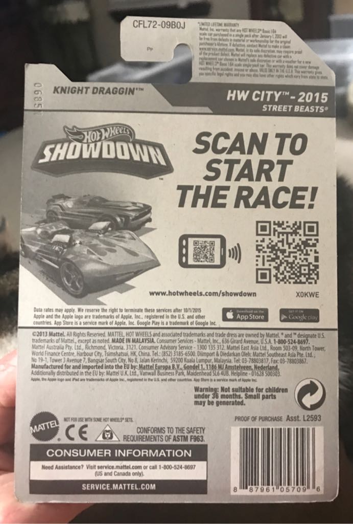 Knight Draggin - 2013 HW City toy car collectible - Main Image 2