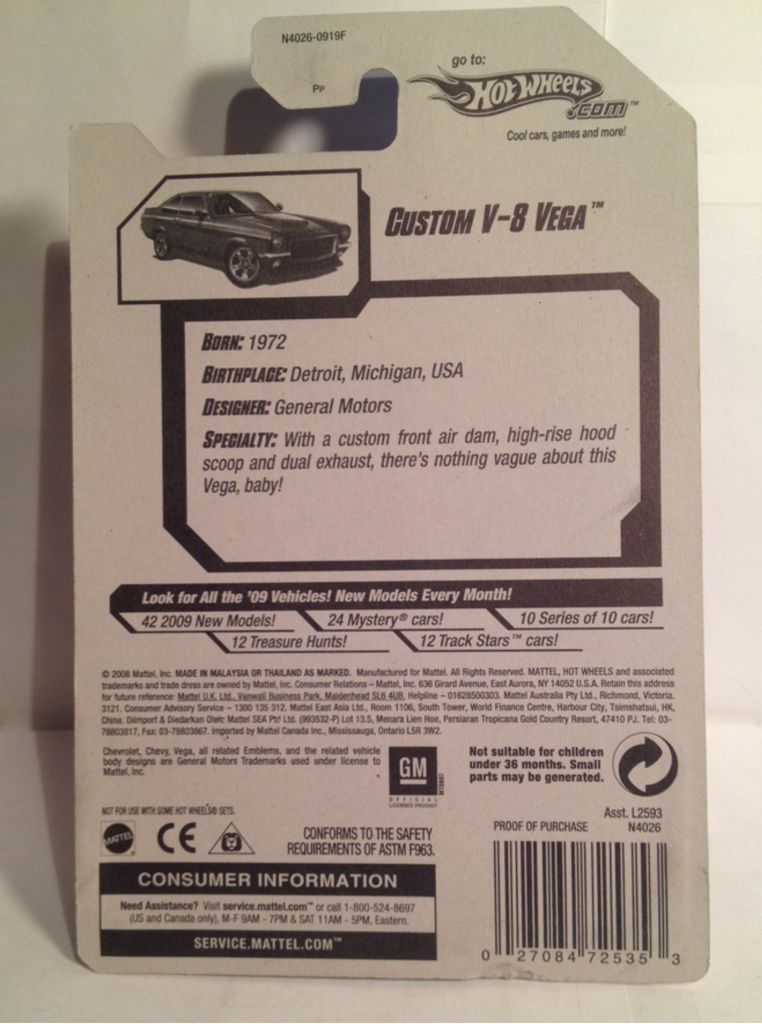 Custom V-8 Vega - 2009 New Models toy car collectible - Main Image 2