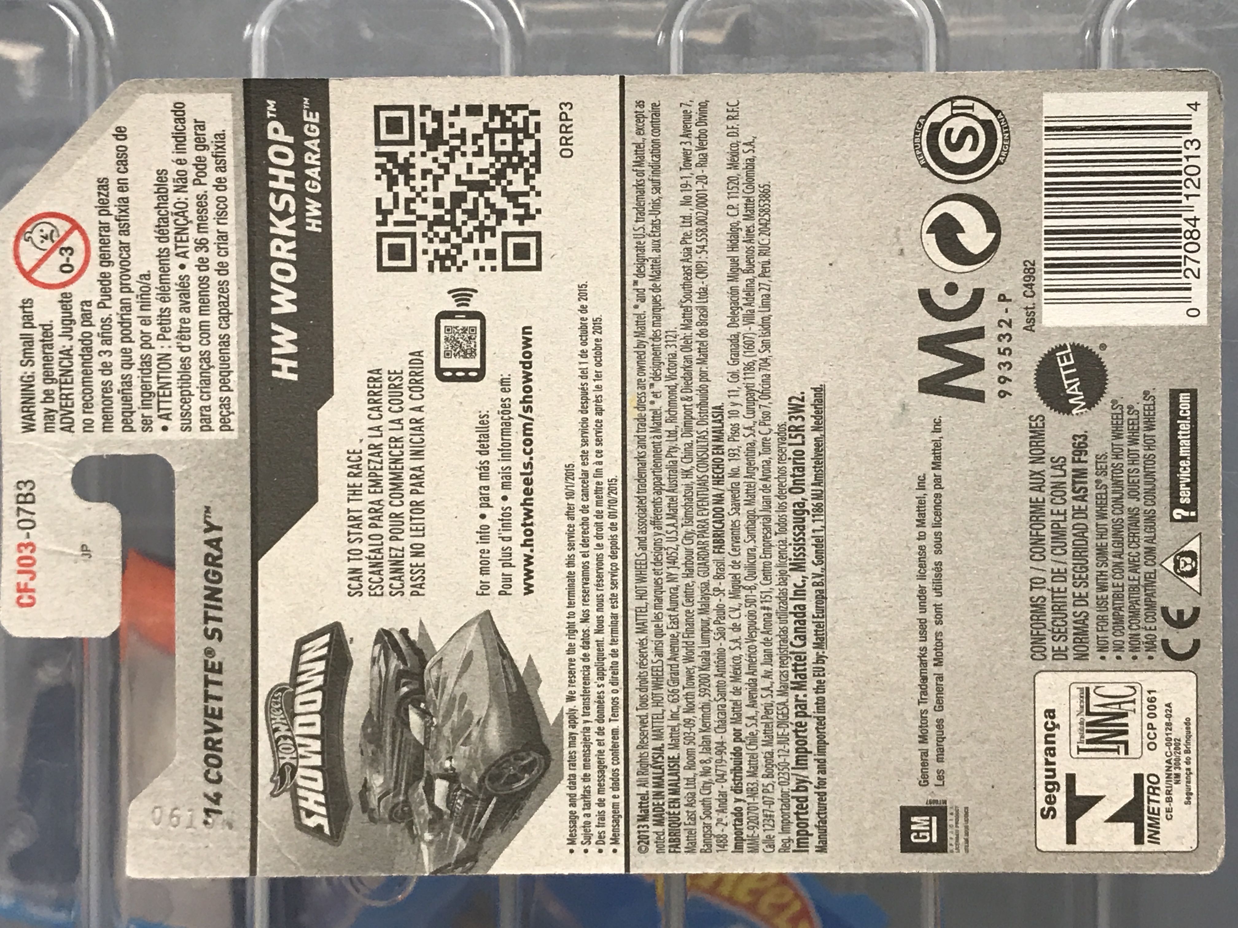 ’14 Corvette Stingray - HW Workshop- HW Garage toy car collectible - Main Image 2