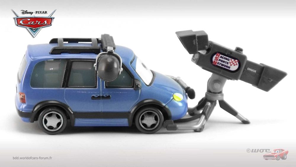 Chuck ”Choke” Cables - (2014 - World of Cars) RSN - RACING SPORTS NETWORK (8) toy car collectible - Main Image 3