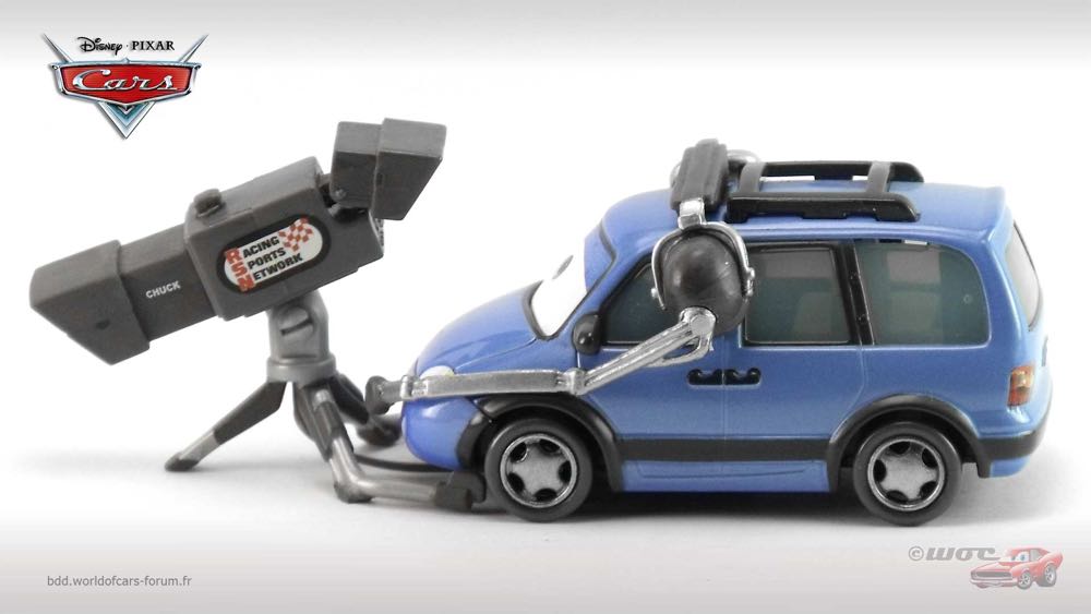 Chuck ”Choke” Cables - (2014 - World of Cars) RSN - RACING SPORTS NETWORK (8) toy car collectible - Main Image 4