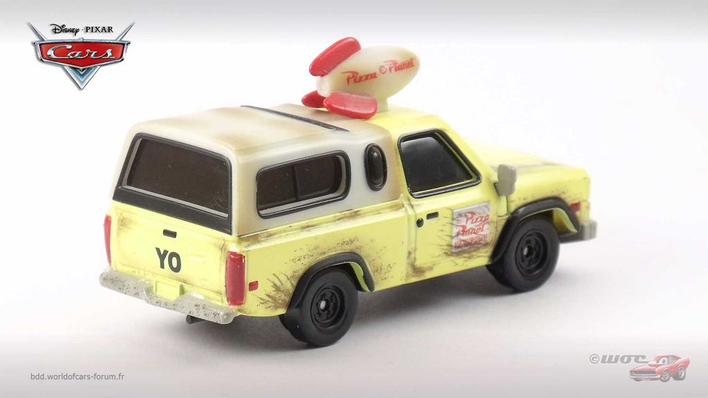 Todd the Pizza Planet Truck - (2014 - World of Cars) RSN - RACING SPORTS NETWORK (8) toy car collectible - Main Image 2
