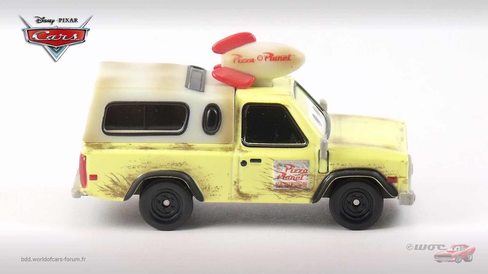 Todd the Pizza Planet Truck - (2014 - World of Cars) RSN - RACING SPORTS NETWORK (8) toy car collectible - Main Image 3