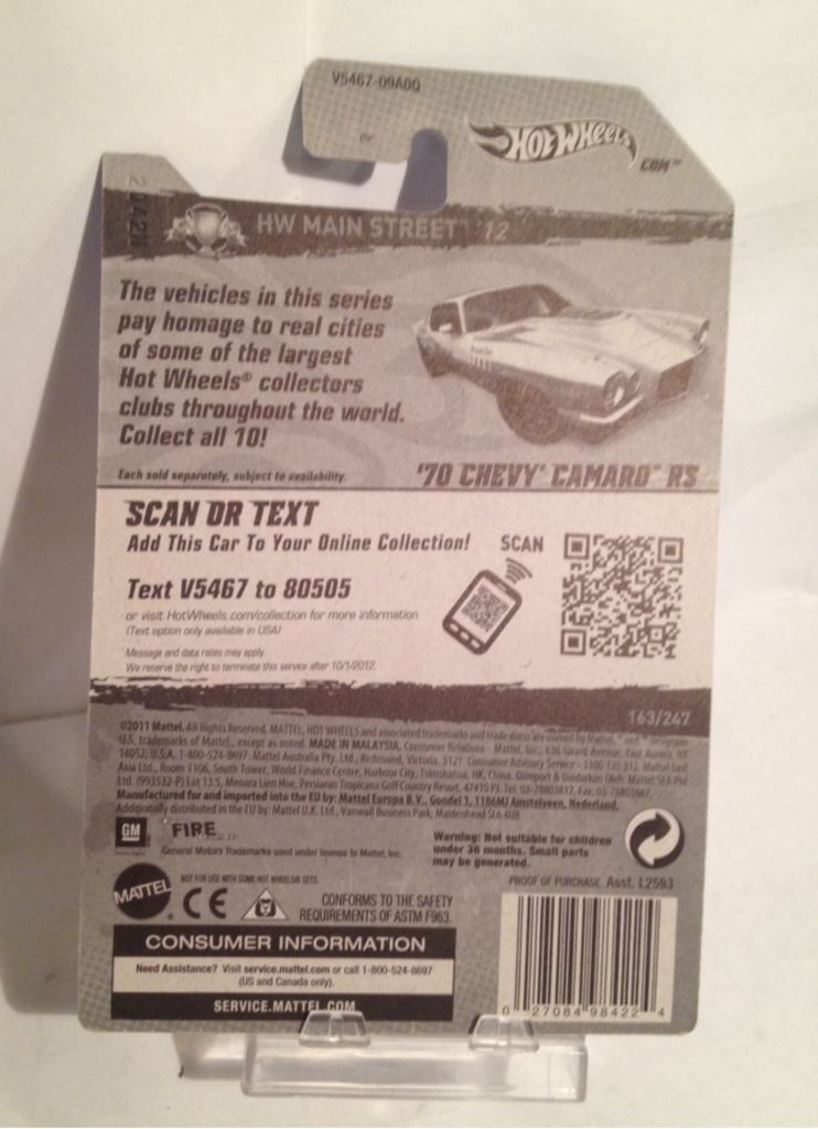 2012 HW Main Street  - HW Main Street toy car collectible - Main Image 2