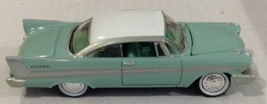 1958 Plymouth Belvedere Azul - Johnny Lightning toy car collectible - Main Image 2