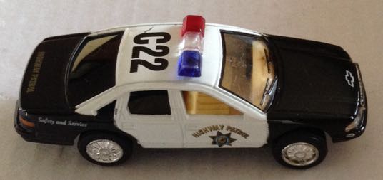 Patrulla Chevrolet Caprice Blanco Y Negro - Kinsmart toy car collectible - Main Image 2