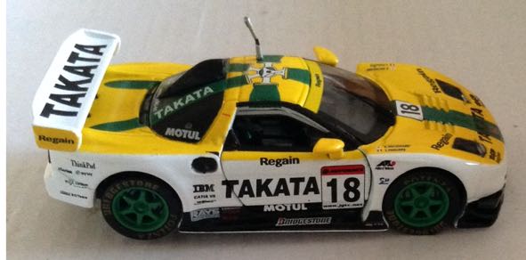 Carro De Carreras Honda Acura NSX Amarillo - Muscle Machine toy car collectible - Main Image 2