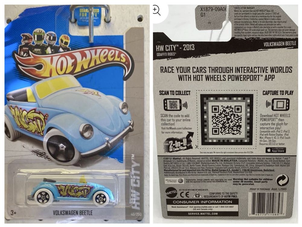 Volkswagen Beetle - City Graffiti Riders toy car collectible - Main Image 4