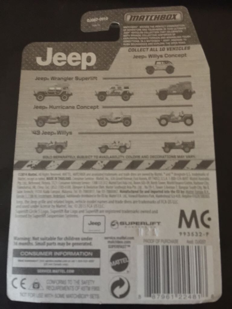 JEEP WILLYS CONCEPT - Jeep Collection Series toy car collectible - Main Image 2