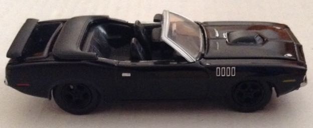 Plymouth Hemi Cuda Chrysler Convertible Negro - Johnny Lightning toy car collectible - Main Image 2