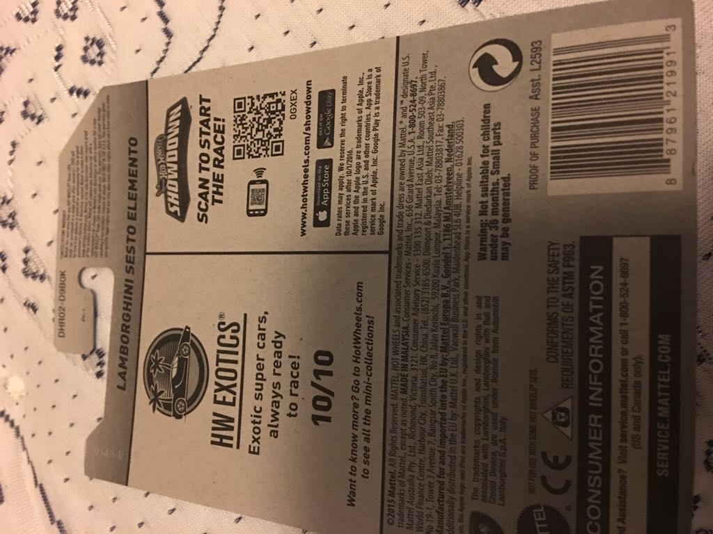Lamborghini Sesto Elemento - HW Exotics toy car collectible - Main Image 2