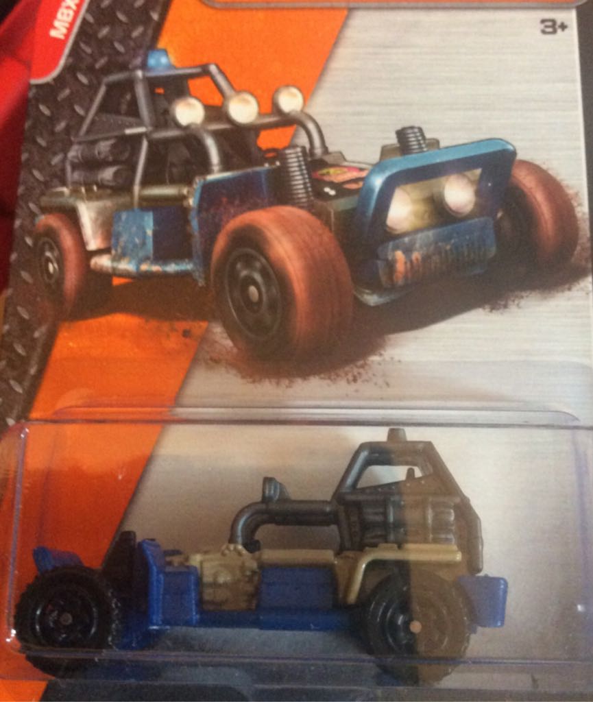 Jeep Jeepster Naranja Con Flamas En El Cofre