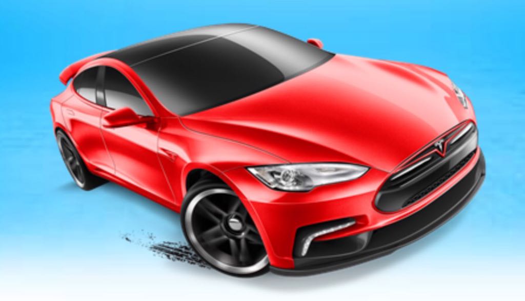 Tesla Model S - HW WORKSHOP toy car collectible - Main Image 2