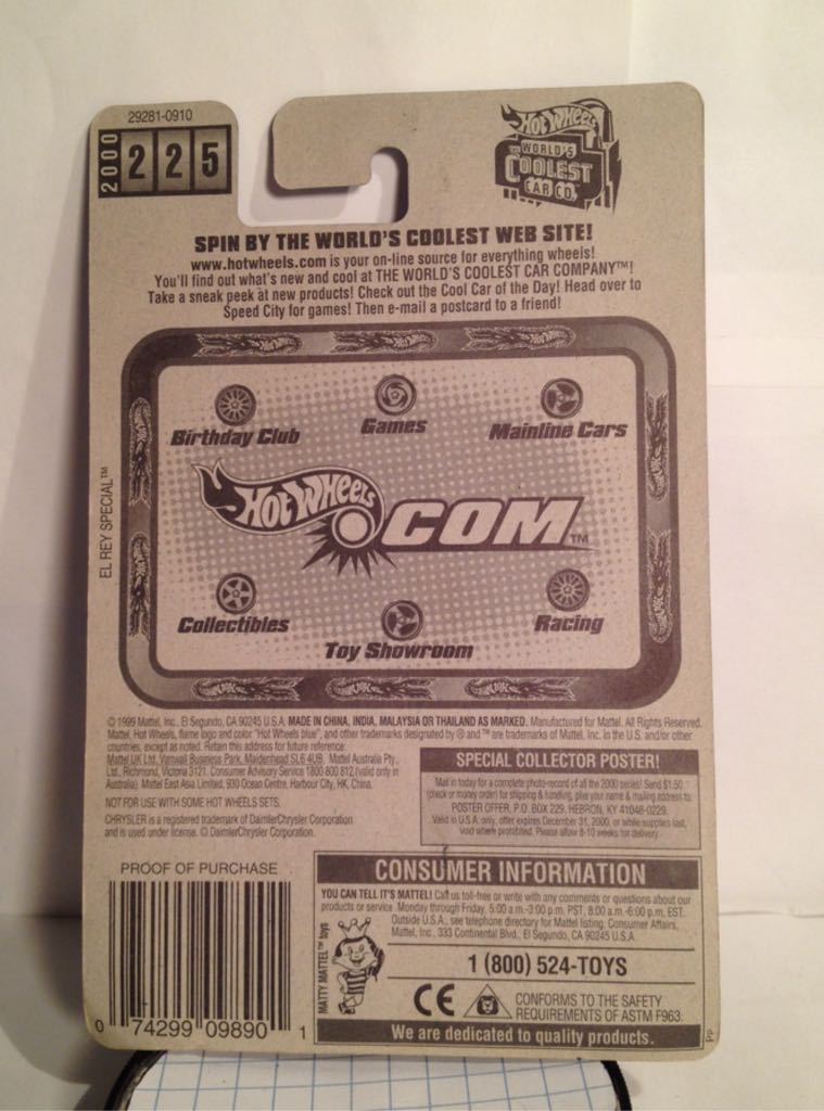 2000 Mainline - Mainline toy car collectible - Main Image 2