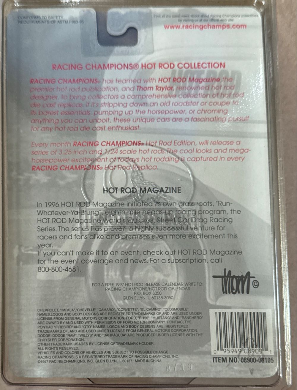 ’50 Chevy P/U - Racing Champions Hot Rod Magazine Power Tour toy car collectible - Main Image 2